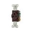 Commercial Specification Grade Single Receptacle, #14-10 Awg, 15A, 250V, SideWire, Brown, 6-15R, 816B-BOX