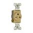 Commercial Specification Grade Single Receptacle, #14-10 Awg, 15A, 250V, SideWire, Ivory, 6-15R, 816V-BOX