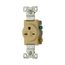 Commercial Specification Grade Single Receptacle, #14-10 Awg, 15A, 250V, SideWire, Ivory, 6-15R, 816V-BOX