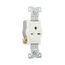 Commercial Specification Grade Single Receptacle, #14-10 Awg, 15A, 250V, SideWire, White, 6-15R, 816W-BOX