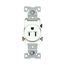 Commercial Specification Grade Single Receptacle, #14-10 Awg, 15A, Flush, 125V, SideWire, White, 817-2W-BU