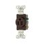 Commercial Specification Grade Single Receptacle, #14-10 Awg, 15A, 125V, SideWire, Brown, Pvc, 817B-BOX