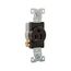 Commercial Grade Single Receptacle, #14-10 Awg 15A, 125V, SideWire, Black, Screw, Pvc, 817BK