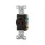 Commercial Grade Single Receptacle, #14-10 Awg 15A, 125V, SideWire, Black, Screw, Pvc, 817BK