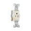 Commercial Grade Single Receptacle, #14-10 Awg 15A, 125V, SideWire, Light Almond, Pvc, 817LA-BOX