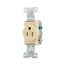Commercial Specification Grade Single Receptacle, #14-10 Awg, 15A, 125V, SideWire, Ivory, Pvc, 817V-BOX