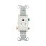 Commercial Specification Grade Single Receptacle, #14-10 Awg, 15A, 125V, SideWire, White, Pvc, 817W-BOX