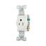 Commercial Specification Grade Single Receptacle, #14-10 Awg, 15A, 125V, SideWire, White, Pvc, 817W-BOX