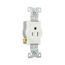 Commercial Specification Grade Single Receptacle, #14-10 Awg, 15A, 125V, SideWire, White, Pvc, 817W-BOX