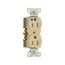 Arrow Hart Heavy-Duty Duplex Receptacle, #14-10 Awg 15A, Healthcare, 125V, Ivory, Pvc, 8200V