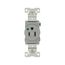 Arrow Hart Extra Heavy-Duty Single Receptacle, #14-10 Awg 15A, Healthcare, 125V, Gray, 8210GY