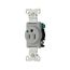 Arrow Hart Extra Heavy-Duty Single Receptacle, #14-10 Awg 15A, Healthcare, 125V, Gray, 8210GY