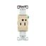 Arrow Hart Extra Heavy-Duty Single Receptacle, #14-10 Awg 15A, Healthcare, 125V, Ivory, 8210V