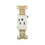 Arrow Hart Extra Heavy-Duty Single Receptacle, #14-10 Awg 15A, Healthcare, 125V, White, 8210W