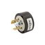 Safety Grip Locking Plug, Stand-Alone Box Packaging, 20A, 120/250V, Black, 3-Pole, 3-Wire, 825-BOX