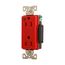 Arrow Hart Extra Heavy-Duty Duplex Receptacle, #14-10 Awg 15A, Healthcare 125V, Red, Duplex, 8262RD