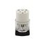 Arrow Hart Safety Grip Straight Blade Connector, #14-10 Awg 15A 125V, Clear, 2-Pole, 8269