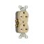 Commercial Grade Duplex Receptacle, #14-10 Awg 15A, 250V, SideWire, Ivory, 6-15R, Duplex, Screw, 826V-BOX