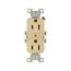 Commercial Grade Duplex Receptacle, #14-10 Awg 15A, 125V, SideWire, Ivory, Duplex, Screw, 827V-BOX