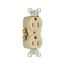 Commercial Grade Duplex Receptacle, #14-10 Awg 15A, 125V, SideWire, Ivory, Duplex, Screw, 827V-BOX