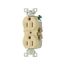 Commercial Grade Duplex Receptacle, #14-10 Awg 15A, 125V, SideWire, Ivory, Duplex, Screw, 827V-BOX