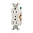 Commercial Grade Duplex Receptacle, #14-10 Awg 15A, 125V, SideWire, White, Duplex, Screw, 827W-BOX