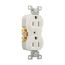 Commercial Grade Duplex Receptacle, #14-10 Awg 15A, 125V, SideWire, White, Duplex, Screw, 827W-BOX