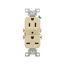 Commercial Grade Duplex Receptacle, #14-10 Awg 15A, 125/250V, Side Wire, White, 6-15R, Duplex, 829W-BOX