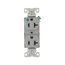 Arrow Hart Heavy-Duty Duplex Receptacle, #14-10 Awg 20A, Healthcare 125V, Gray Face, 5-20R, 8300GY