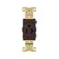 Arrow Hart Single Receptacle, #14-10 Awg 20A, Healthcare 125V, Brown Face, Pvc Base, 5-20R, 8310B