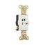 Arrow Hart Single Receptacle, #14-10 Awg 20A, Healthcare 125V Face, Pvc Base, 5-20R, 8310W