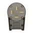 Arrow Hart Extra Heavy-DutyAngled Plug, #12-4Awg 50A, 120/208V, Gray, 18-50P, 4-Pole, 4-Wire, 8352AN