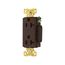 Arrow Hart Duplex Receptacle, #14-10 Awg 20A, Healthcare 125V, Brown, 5-20R, Duplex, 8362B