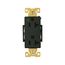 Arrow Hart Duplex Receptacle, #14-10 Awg 20A, Healthcare 125V, Black, 5-20R, Duplex, 8362BK