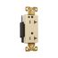 Arrow Hart Duplex Receptacle, #14-10 Awg 20A, 125V, 5-20R, Duplex, Illuminated, Auto-Grounding, 8362LTW
