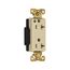 Arrow Hart Duplex Receptacle, #14-10 Awg 20A, 125V, Ivory, 5-20R, Duplex, Auto-Grounding, 8362V
