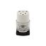 Arrow Hart Safety Grip Straight Blade Connector, #18-12 Awg 20A 125V, Clear, 2-Pole, 8369