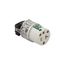 Arrow Hart Safety Grip Straight Blade Connector, #18-12 Awg 20A 125V, Clear, 2-Pole, 8369