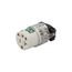 Arrow Hart Safety Grip Straight Blade Connector, #18-12 Awg 20A 125V, Clear, 2-Pole, 8369