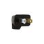Straight Blade Angled Plug, #18-16 Awg 15A 125V, Black Rubber, 1-15P, 2-Pole, 2-Wire, 84-6BK-BOX