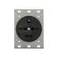 Receptacle, #14 To 10 Awg 30A, 250V, Black, Nema 15-30R, 3-Pole, 4-Wire, Screw, 3-Phase, Power, 8430N