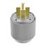 Arrow Hart Auto Grip Plug, #12-4 Awg 30A, Range & Dryer, 250V, Gray, 15-30P, 3-Pole, 4-Wire, 8432N