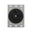 Receptacle, #14 To 10 Awg 60A, 250V, Black, Nema 15-60R, 3-Pole, 4-Wire, Screw, 3-Phase, Power, 8460N