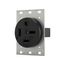 Receptacle, #14 To 10 Awg 60A, 250V, Black, Nema 15-60R, 3-Pole, 4-Wire, Screw, 3-Phase, Power, 8460N