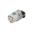 Arrow Hart Safety Grip Straight Blade Connector, #18-12 Awg 20A, 250V, Clear, 6-20R, 2-Pole, 8469