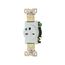 Arrow Hart Single Receptacle, #14-10 Awg 15A, Healthcare, 250V, High-Impact Nylon, 6-15R, 8610W