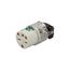 Arrow Hart Safety Grip Straight Blade Connector, #18-12 Awg 15A, 250V, Clear, 6-15R, 2-Pole, 8669