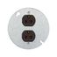 Arrow Hart Flush Mount Receptacle, #14-10 Awg 15A 125V, Brown Face Cover, Duplex, 869-BOX