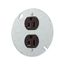 Arrow Hart Flush Mount Receptacle, #14-10 Awg 15A 125V, Brown Face Cover, Duplex, 869-BOX