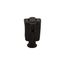 Straight Blade Connector, 15A, 125Vac, Black Rubber, 1-15R, 2-Pole, 2-Wire, Screw, Nd, Rubber, 86BK-BOX